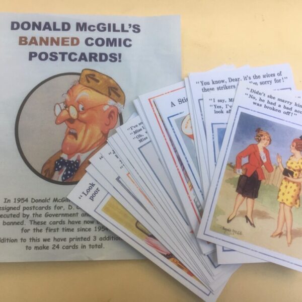 24 x Donald’s BANNED! Postcards